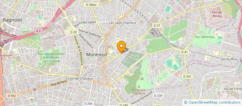 localisation de l'entreprise MADAME CAMILLE LAPORTE à MONTREUIL