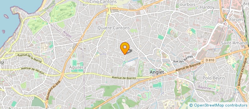localisation de l'entreprise MADAME CAMILLE LASSABE à ANGLET