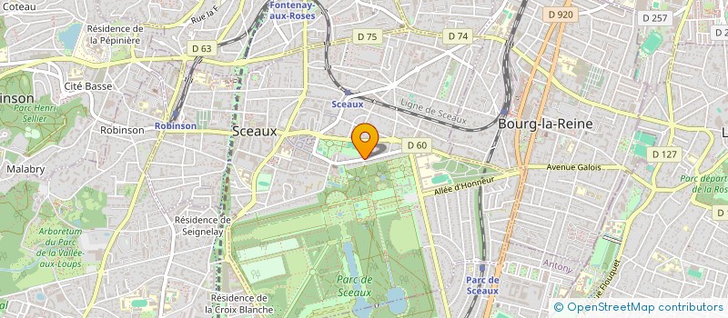 localisation de l'entreprise MADAME CAMILLE LATOMBE  SCEAUX