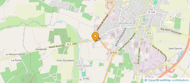 localisation de l'entreprise MADAME CAMILLE LATOUR  BARBEZIEUX-SAINT-HILAIRE