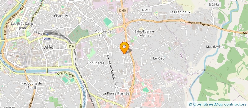 localisation de l'entreprise MADAME CAMILLE LAURENT  ALES