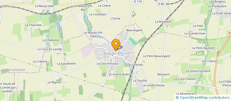 localisation de l'entreprise MADAME CAMILLE LAUZIN  BAGUER-MORVAN