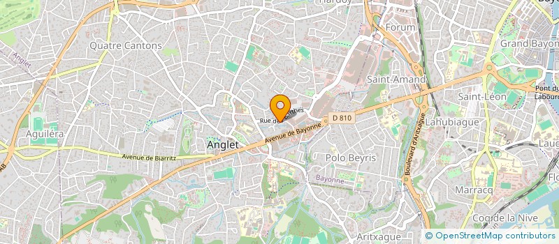 localisation de l'entreprise MADAME CAMILLE LAVIGNASSE  ANGLET