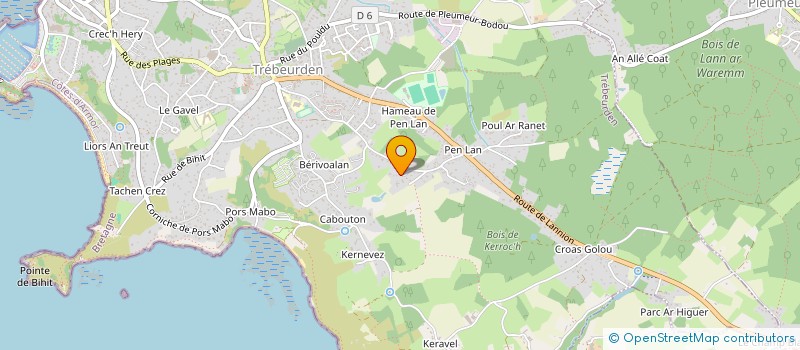 localisation de l'entreprise MADAME CAMILLE LE BIVIC  TREBEURDEN