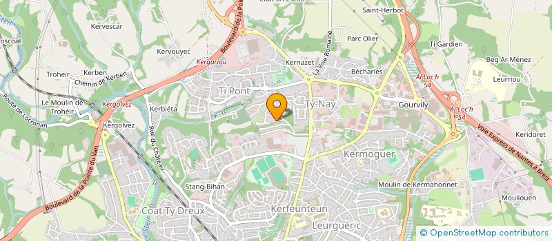 localisation de l'entreprise MADAME CAMILLE LE BLEVEC à QUIMPER