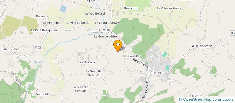 localisation de l'entreprise MADAME CAMILLE LE BROUSTER  SAINT-CARREUC