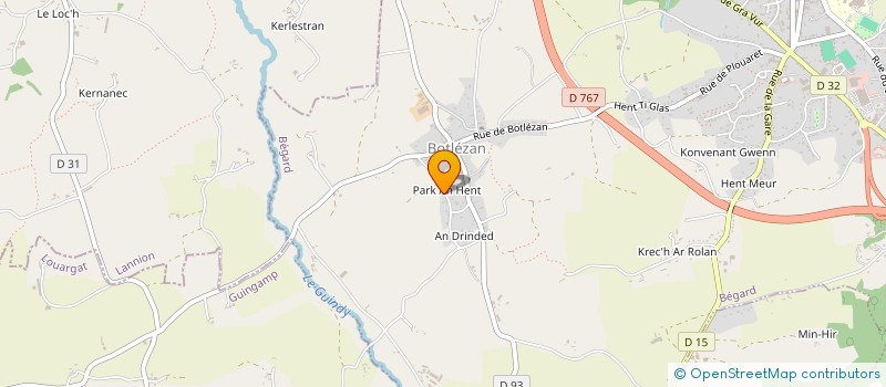 localisation de l'entreprise MADAME CAMILLE LE COZ  BEGARD