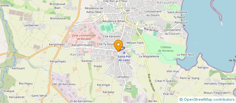 localisation de l'entreprise MADAME CAMILLE LE GAD  SAINT-POL-DE-LEON