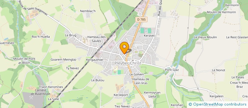 localisation de l'entreprise MADAME CAMILLE LE JEUNE  PLEYBER-CHRIST