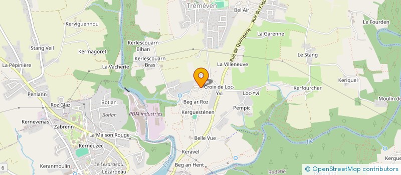 localisation de l'entreprise MADAME CAMILLE LE LOUARN  TREMEVEN