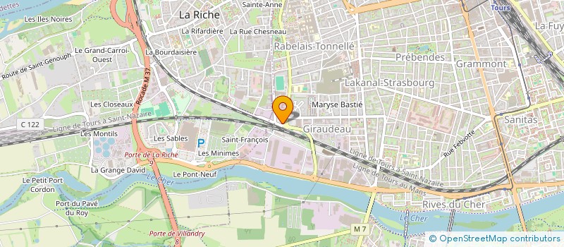 localisation de l'entreprise MADAME CAMILLE LE NOACH  TOURS