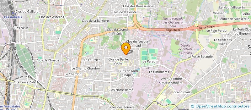 localisation de l'entreprise MADAME CAMILLE LEBLANC à ORLEANS