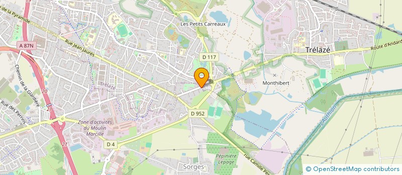 localisation de l'entreprise MADAME CAMILLE LEBRUN à ANGERS