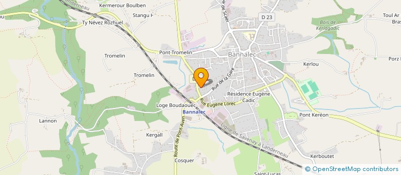 localisation de l'entreprise MADAME CAMILLE LECLERC  BANNALEC