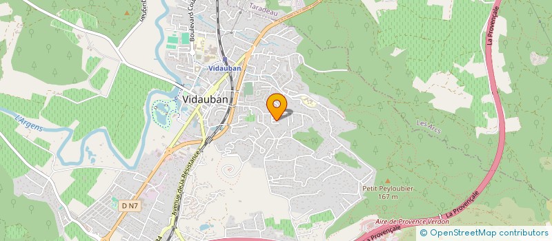 localisation de l'entreprise MADAME CAMILLE LECLERCQ  VIDAUBAN