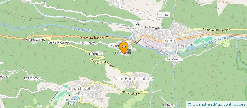 localisation de l'entreprise MADAME CAMILLE LECOMTE à COURCHEVEL