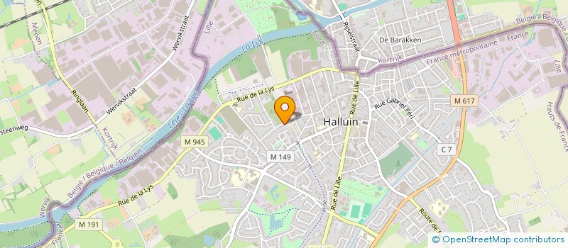 localisation de l'entreprise MADAME CAMILLE LECONTE à HALLUIN