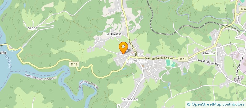 localisation de l'entreprise MADAME CAMILLE LEGAY  LES ANCIZES COMPS