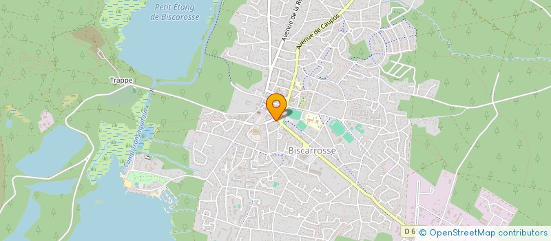 localisation de l'entreprise MADAME CAMILLE LEGRAND  BISCARROSSE
