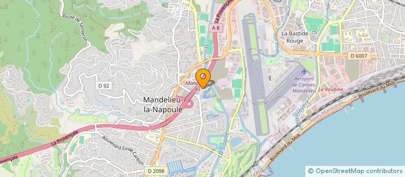 localisation de l'entreprise MADAME CAMILLE LEGRAND à MANDELIEU-LA-NAPOULE