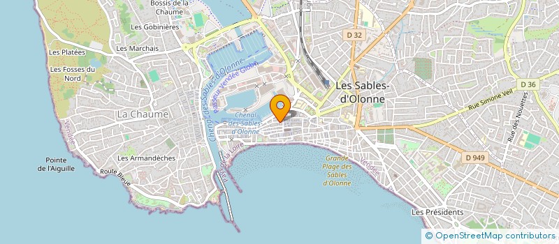 localisation de l'entreprise MADAME CAMILLE LENOIR  LES SABLES-D'OLONNE