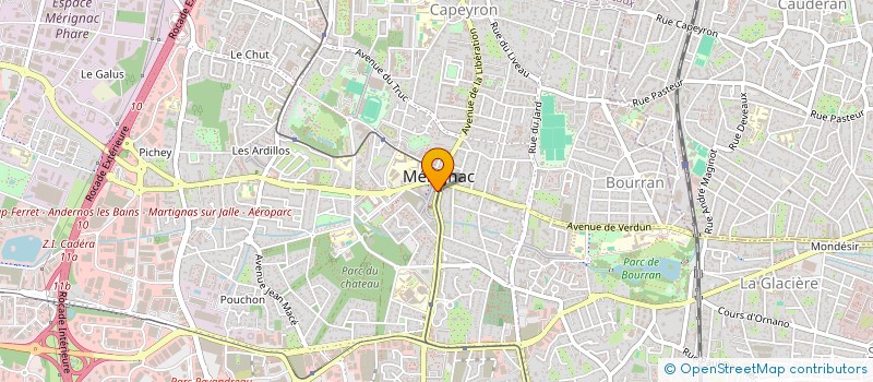 localisation de l'entreprise MADAME CAMILLE LEROUGE  MERIGNAC