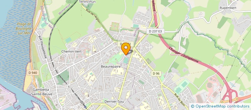 localisation de l'entreprise MADAME CAMILLE LEROY  BOULOGNE-SUR-MER