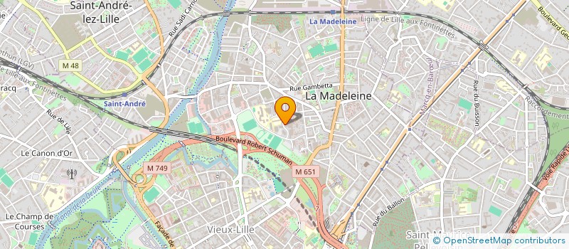 localisation de l'entreprise MADAME CAMILLE LEROY à LA MADELEINE