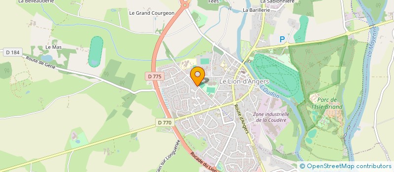 localisation de l'entreprise MADAME CAMILLE LESOUEF  LE LION D'ANGERS