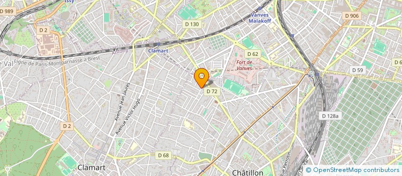 localisation de l'entreprise MADAME CAMILLE LETELLIER  CHATILLON