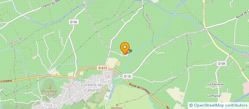 localisation de l'entreprise MADAME CAMILLE LOPEZ  CORBERE-LES-CABANES