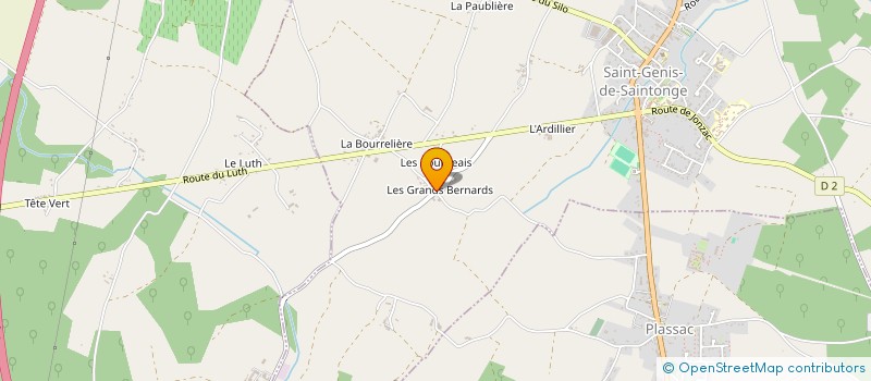 localisation de l'entreprise MADAME CAMILLE LOUMAGNE  SAINT-GENIS-DE-SAINTONGE