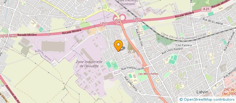 localisation de l'entreprise MADAME CAMILLE LOUVET  LIEVIN