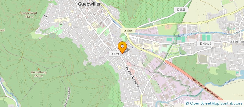 localisation de l'entreprise MADAME CAMILLE LUTHRINGER  GUEBWILLER