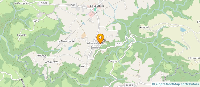 localisation de l'entreprise MADAME CAMILLE MALASSENET  ALMONT-LES-JUNIES