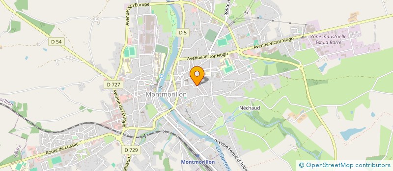 localisation de l'entreprise MADAME CAMILLE MANCEAU à MONTMORILLON