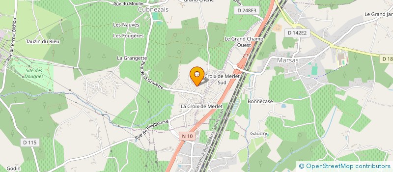 localisation de l'entreprise MADAME CAMILLE MANTEROLA  CUBNEZAIS