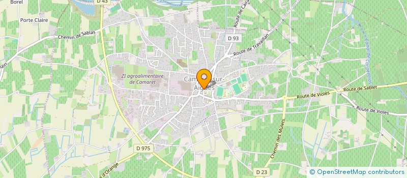 localisation de l'entreprise MADAME CAMILLE MANUELLI  CAMARET-SUR-AIGUES