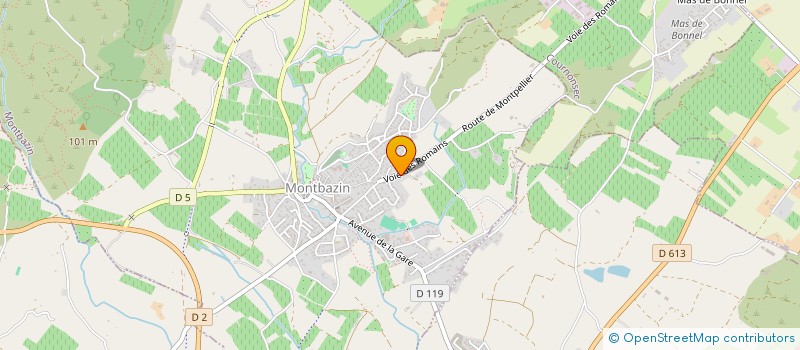 localisation de l'entreprise MADAME CAMILLE MARGAILL  MONTBAZIN