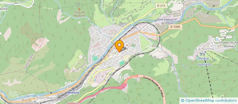 localisation de l'entreprise MADAME CAMILLE MARIE ANNE DAMEVIN  MODANE