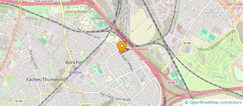 localisation de l'entreprise MADAME CAMILLE MARIE MENERET  RONCHIN