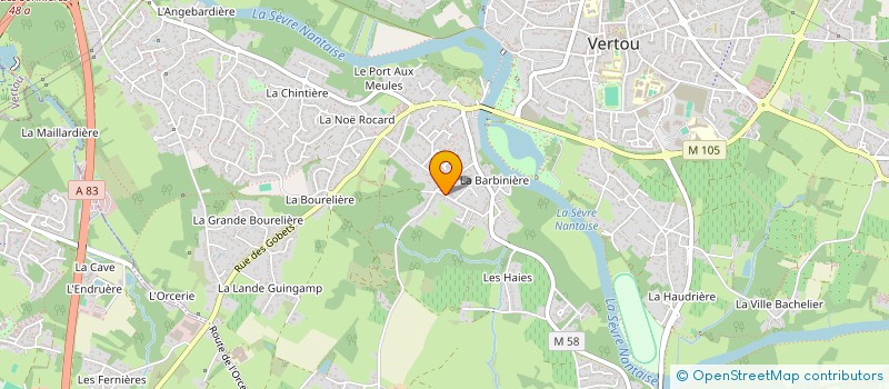 localisation de l'entreprise MADAME CAMILLE MARIN  VERTOU