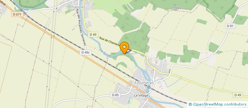 localisation de l'entreprise MADAME CAMILLE MARION CHANTIER  FOUCHERES