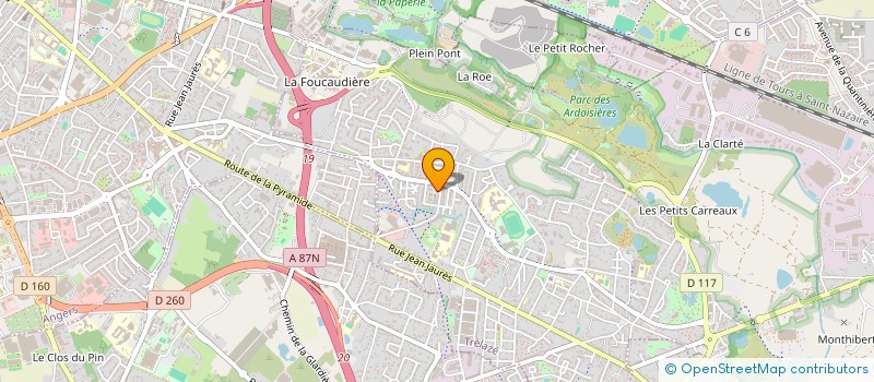 localisation de l'entreprise MADAME CAMILLE MARTIN  TRELAZE