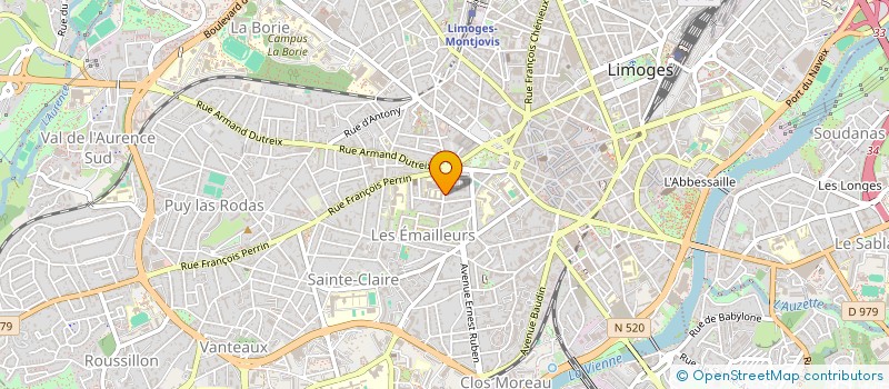 localisation de l'entreprise MADAME CAMILLE MARTIN à LIMOGES