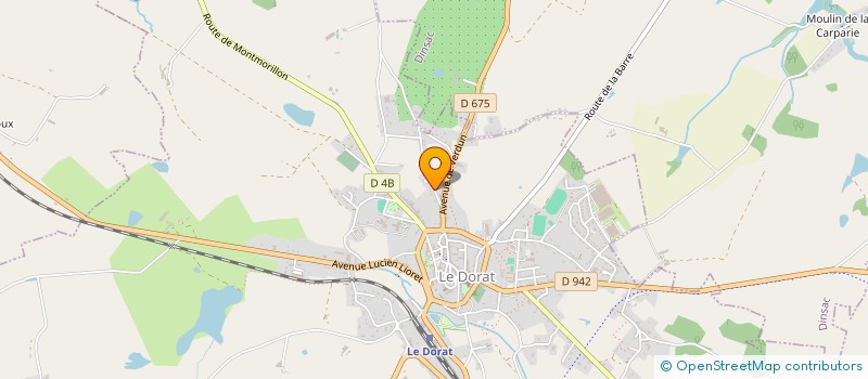 localisation de l'entreprise MADAME CAMILLE MARTINEZ  LE DORAT