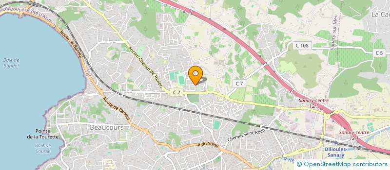 localisation de l'entreprise MADAME CAMILLE MARY  SANARY-SUR-MER