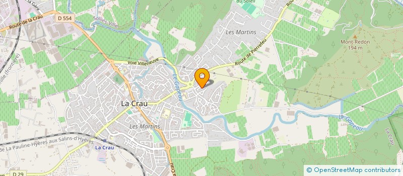 localisation de l'entreprise MADAME CAMILLE MAZOYER  LA CRAU