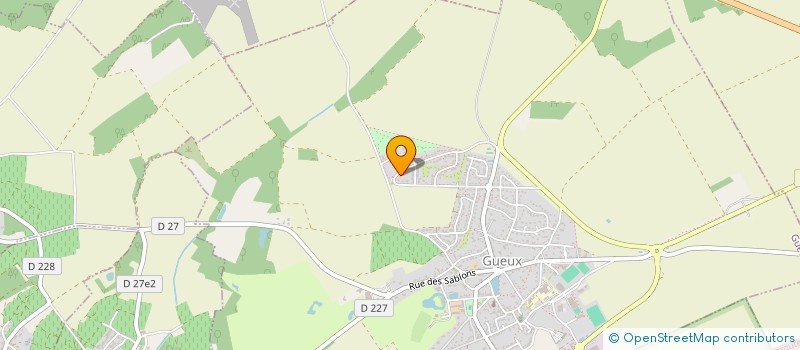 localisation de l'entreprise MADAME CAMILLE MELIQUE  GUEUX