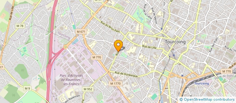 localisation de l'entreprise MADAME CAMILLE MELONI  TOURCOING